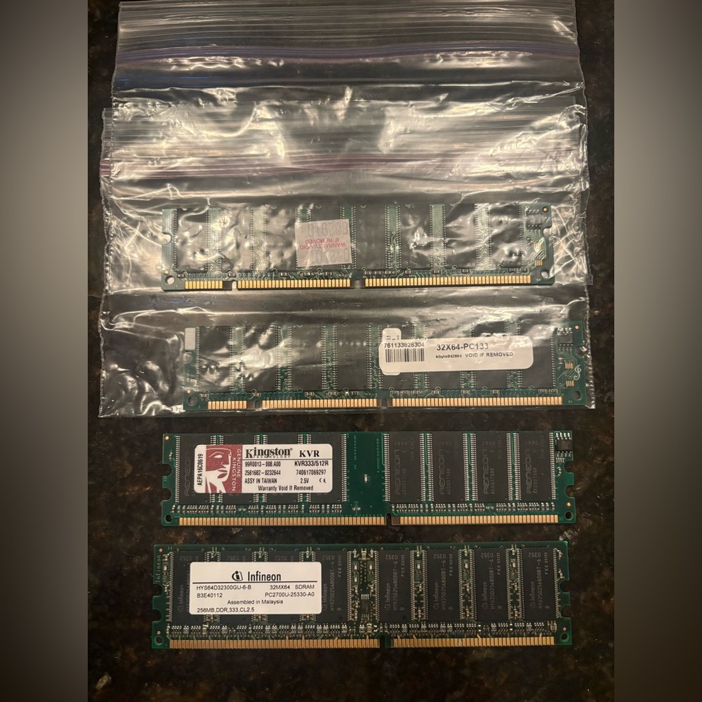 NWT Four Laptop RAM Modules